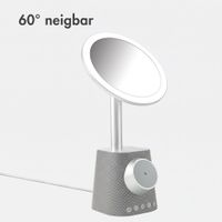 imoshion Make-up-Spiegel mit Bluetooth-Lautsprecher und kabellosem Ladegerät - Silber