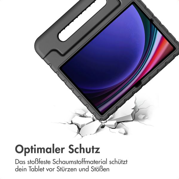 imoshion Schutzhülle mit Handgriff kindersicher Samsung Galaxy Tab S11 / S9 11.0 Zoll / S10 Lite / S10 FE / S9 FE 10.9 Zoll - Schwarz