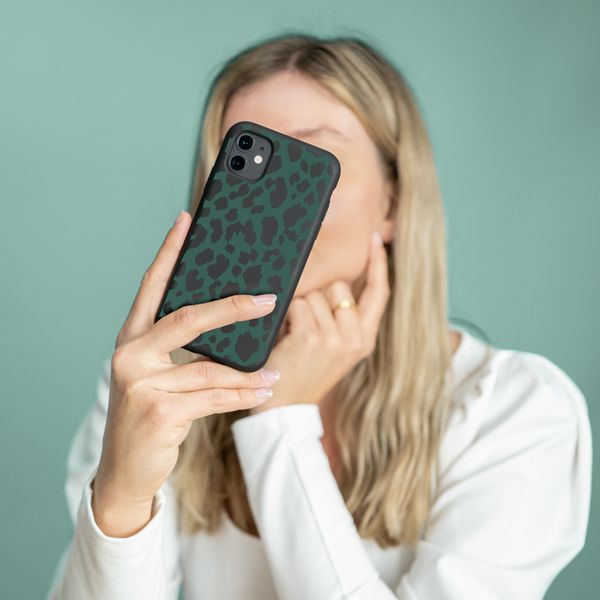 imoshion Design Hülle Samsung Galaxy A72 - Leopard - Grün / Schwarz