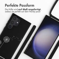 imoshion Silikonhülle design mit Band für das Samsung Galaxy S23 Ultra - Dandelion Black