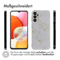 imoshion Design Hülle Samsung Galaxy A14 (5G/4G) - White Marble