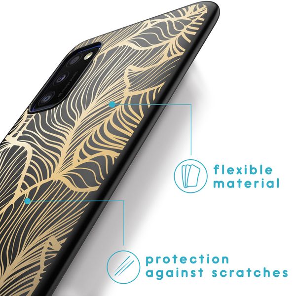 imoshion Design Hülle Samsung Galaxy A41 - Golden Leaves
