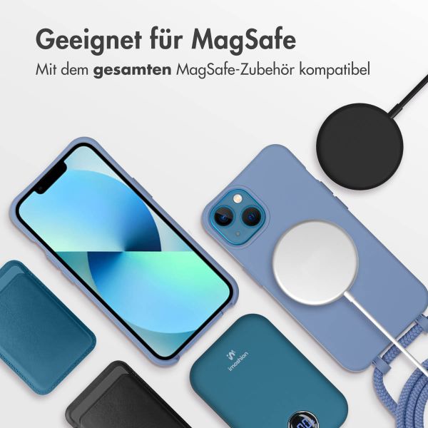 imoshion Color Backcover mit abnehmbarem Handykette und MagSafe Apple iPhone 13 - Ash Blue