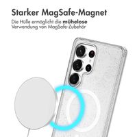 imoshion Sparkle Back Cover mit MagSafe für das Samsung Galaxy S24 Ultra - Glitzer Transparent