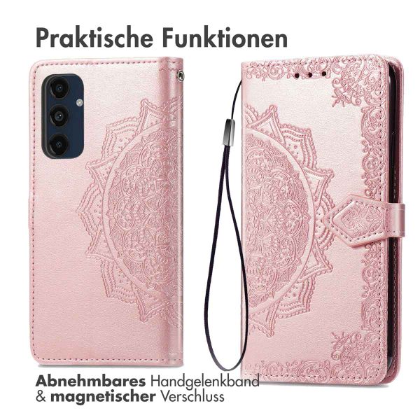 imoshion Mandala Klapphülle Samsung Galaxy S24 FE - Rosé gold