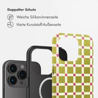 Selencia Vivid Rückabdeckung mit MagSafe Apple iPhone 15 Pro - Check This Olive