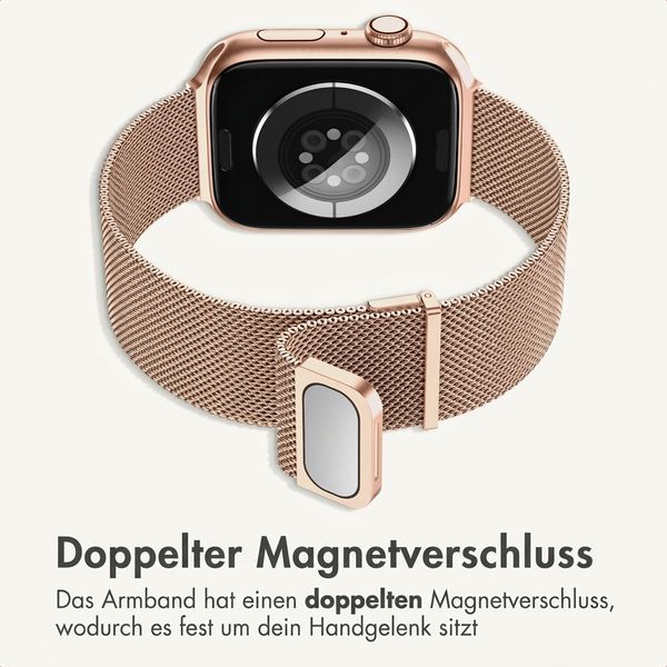 imoshion Mailändische Magnetarmband für Apple Watch | 38/40/41/42 mm - Rose Gold