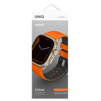 Uniq Linus AiroSoft™ Silikonarmband für das  Apple Watch Series 1 t/m 11 / SE / Ultra (44/45/46/49 mm) - Volt Orange