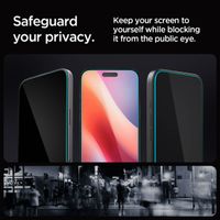 Spigen GLAStR Privacy EZ Fit Displayschutzfolie + Applicator Apple iPhone 16 Pro Max / 17 Pro Max