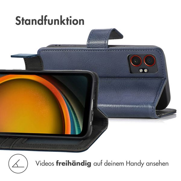 imoshion Luxuriöse Klapphülle Samsung Galaxy Xcover 7 Pro - Dunkelblau