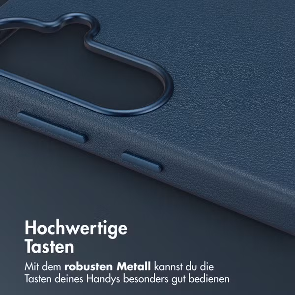 Accezz MagSafe Leather Backcover Samsung Galaxy S26 - Nightfall Blue