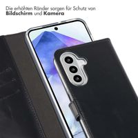 Selencia Echtleder Klapphülle Samsung Galaxy A26 - Schwarz