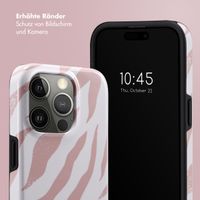 Selencia Vivid Back Cover Apple iPhone 15 Pro - Colorful Zebra Old Pink