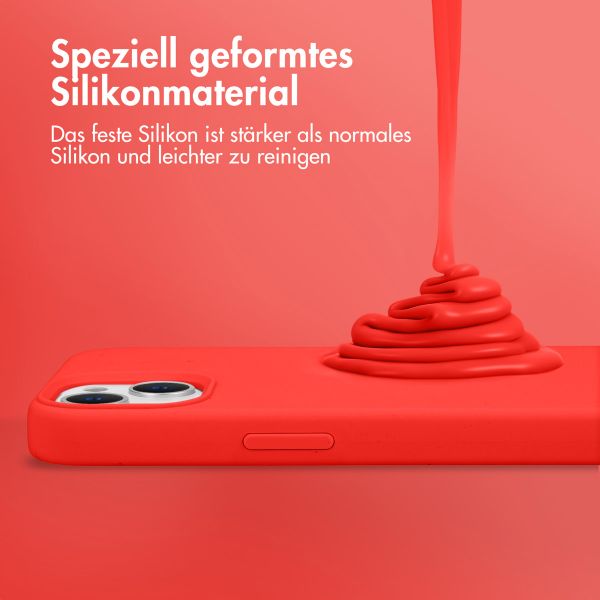 Accezz Liquid Silikoncase mit MagSafe für das Apple iPhone 14 Pro Max - Rot