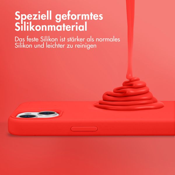 Accezz Liquid Silikoncase mit MagSafe für das iPhone 14 Pro - Rot