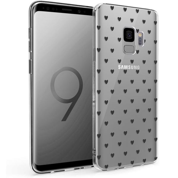 imoshion Design Hülle Samsung Galaxy S9 - Herzen - Schwarz