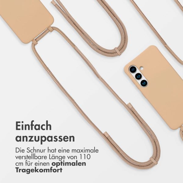 imoshion Color Backcover mit abnehmbarem Handykette und MagSafe Samsung Galaxy S24 / S25 - Beige