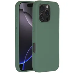 Accezz Liquid Silikoncase mit MagSafe für das iPhone 16 Pro - Dunkelgrün