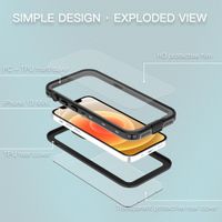 Redpepper Dot Plus Waterproof Case für das Apple iPhone 13 Mini - Schwarz