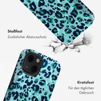 Selencia Vivid Tough Back Cover mit MagSafe für das iPhone 13 - Wild Spots Light Blue