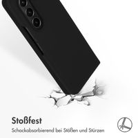 Accezz Liquid Silikoncase Samsung Galaxy Z Fold 5 - Schwarz