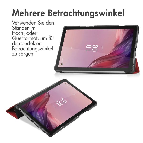 imoshion Trifold Klapphülle für das Lenovo Tab M9 - Rot