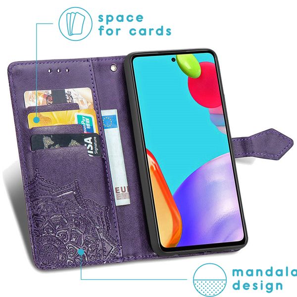 imoshion Mandala Klapphülle Samsung Galaxy A72 - Violett