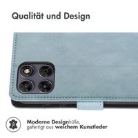 imoshion Luxuriöse Klapphülle Motorola Moto G77 - Hellblau