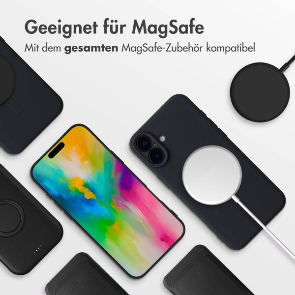 imoshion Color Back Cover mit MagSafe für das Apple iPhone 16 - Schwarz