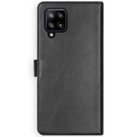 Selencia Echtleder Klapphülle Samsung Galaxy A42 - Schwarz
