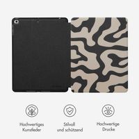 Selencia Vivid Klapphülle Apple iPad 6 (2018) 9.7 Zoll / iPad 5 (2017) 9.7 Zoll - Art Wave Black