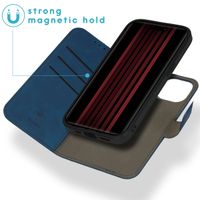 imoshion Entfernbare 2-1 Luxus Klapphülle Apple iPhone 15 - Blau