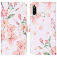 imoshion Design TPU Klapphülle für das Huawei P30 Lite - Blossom Watercolor