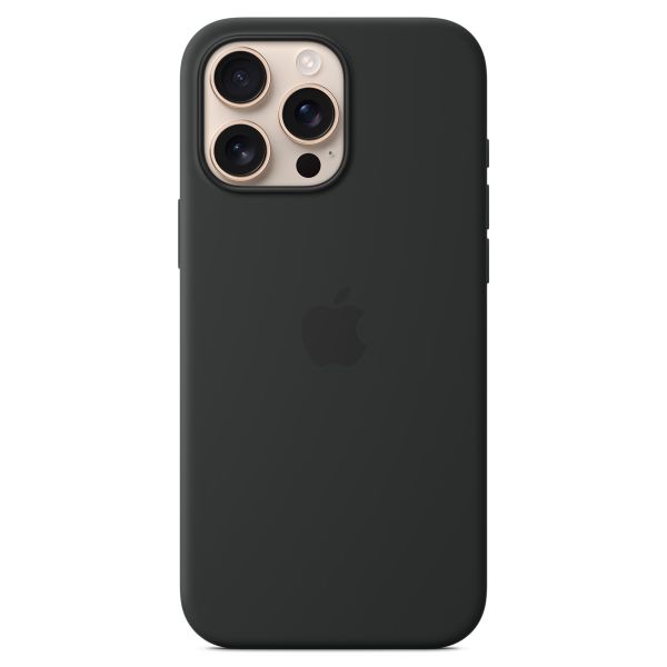 Apple Silikon-Case MagSafe für das Apple iPhone 16 Pro Max - Black