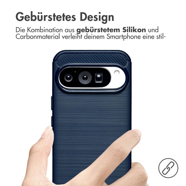 imoshion Brushed Back Cover Google Pixel 10 Pro - Dunkelblau