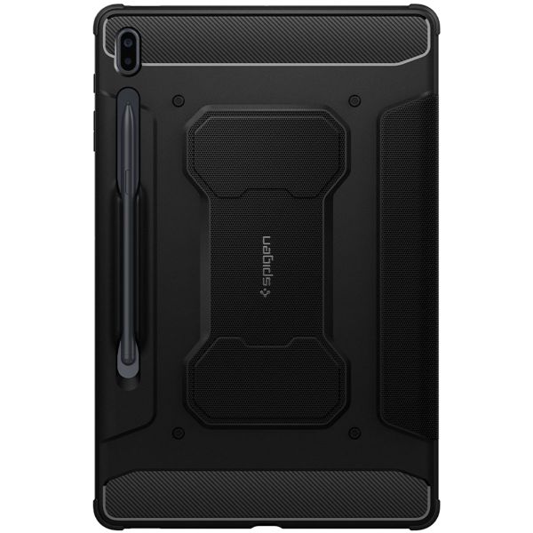 Spigen Rugged Armor Pro Klapphülle für das Samsung Galaxy Tab S8 Plus / S7 Plus / Tab S7 FE 5G - Schwarz