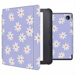 imoshion Design Slim Hard Case Sleepcover mit Stand Kobo Libra 2 / Tolino Vision 6 - Flowers Distance