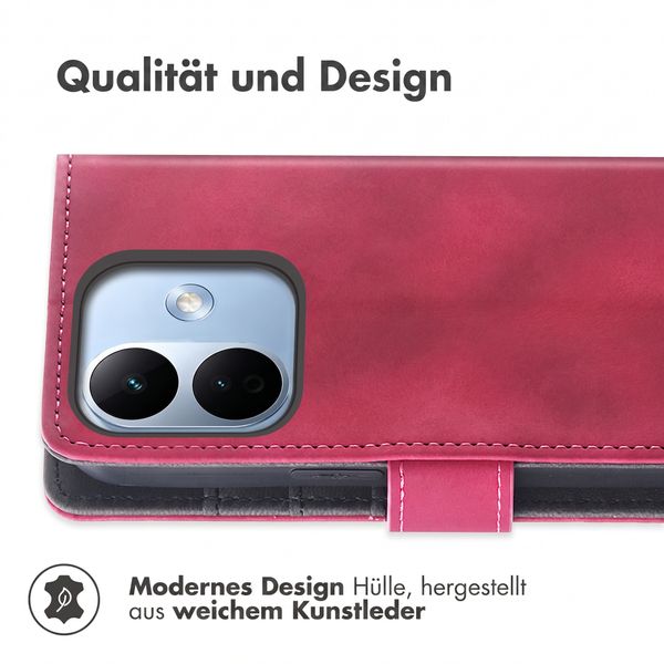 imoshion Klapphülle mit Kordel Xiaomi Redmi Note 17 Pro - Rot