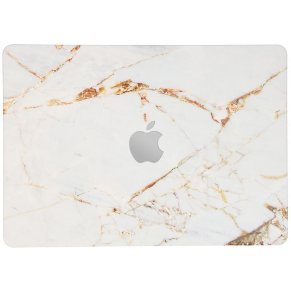 imoshion Laptop Cover für das MacBook Air 13 Zoll (2022) / Air 13 Zoll (2024) M3 chip - A2681 / A3113 - White Marble