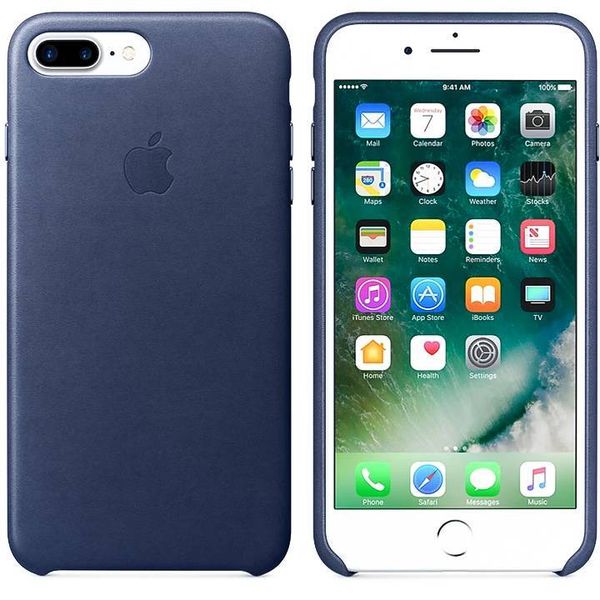 Apple Leder-Case Dunkelblau für das iPhone 8 Plus / 7 Plus