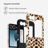 Selencia Vivid Back Cover Samsung Galaxy Z Flip 6 / Flip 7 FE - Wild Leo