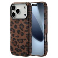 Selencia Sabi Backcover Leopardenmuster mit MagSafe Apple iPhone 17 Pro - Mocha Brown