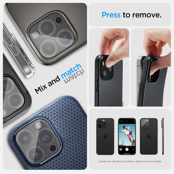 Spigen GLAStR EZ Fit Optik Kameraschutz 2er-Pack für Apple iPhone 14 Pro / 14 Pro Max - Crystal Clear