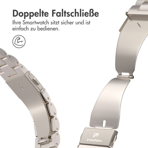 imoshion Edelstahlarmband für Apple Watch | 44/45/46/49 mm - Starlight