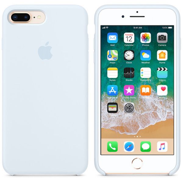 Apple Silikon-Case für das Apple iPhone 8 Plus / 7 Plus - Sky Blue