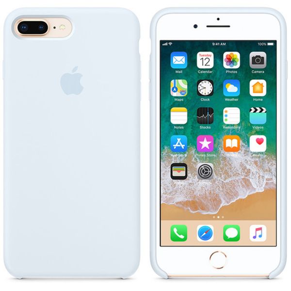 Apple Silikon-Case für das iPhone 8 Plus / 7 Plus - Sky Blue