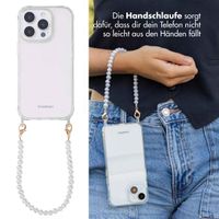 imoshion Back Cover mit Band + Armband für das iPhone 16 Pro - Perlen