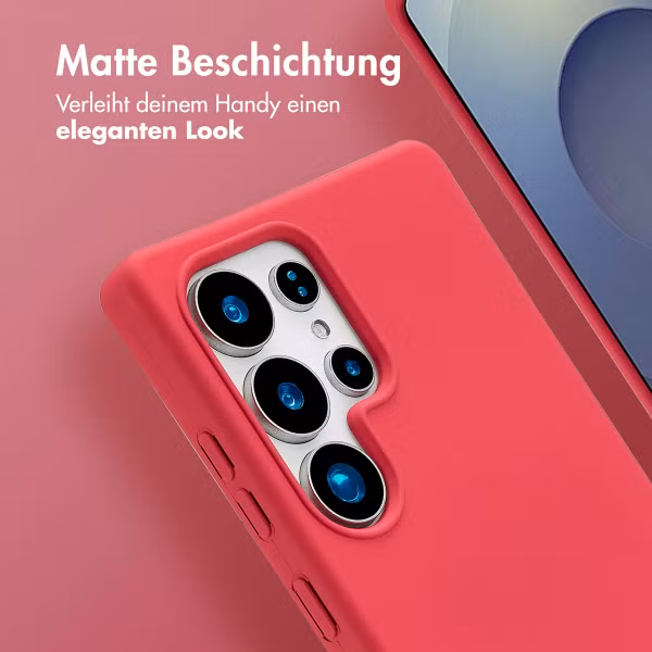 imoshion Color Backcover mit abnehmbarem Handykette und MagSafe Samsung Galaxy S25 Ultra - Red Raspberry