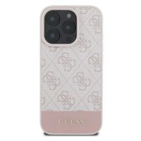 Guess Bottom Stripe 4G Back Cover für das iPhone 16 Pro - Rosa