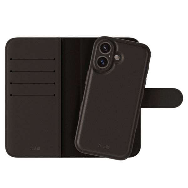 Holdit Wallet Case Magnet Plus für das iPhone 16 Plus - Schwarz